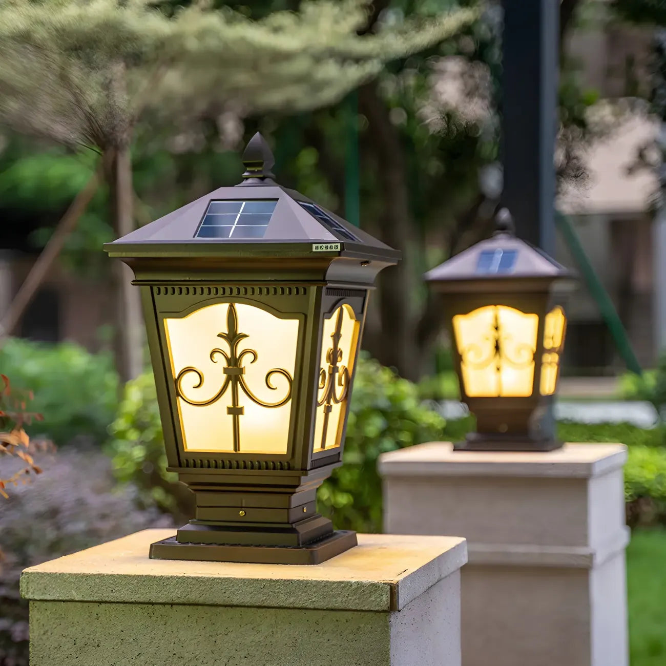 3 Color Light Decorative Contemporary Outdoor Post Light