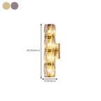 Luxury Geometric Crystal Gold Vanity Light
