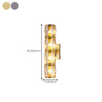 Luxury Geometric Crystal Gold Vanity Light