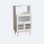 Modern Black Freestanding Wine Rack Large Storage for Living Bar