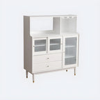 Modern Black Freestanding Wine Rack Large Storage for Living Bar