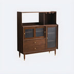 Modern Black Freestanding Wine Rack Large Storage for Living Bar