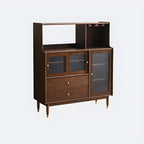 Modern Black Freestanding Wine Rack Large Storage for Living Bar