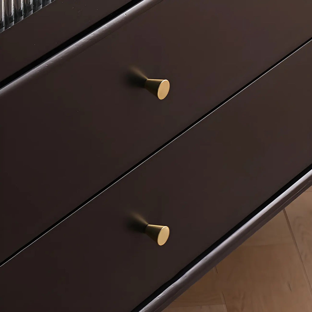 Modern Black Freestanding Wine Rack Large Storage for Living Bar