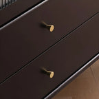 Modern Black Freestanding Wine Rack Large Storage for Living Bar