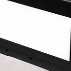 Black Rectangular Solar LED Outdoor Post Lights