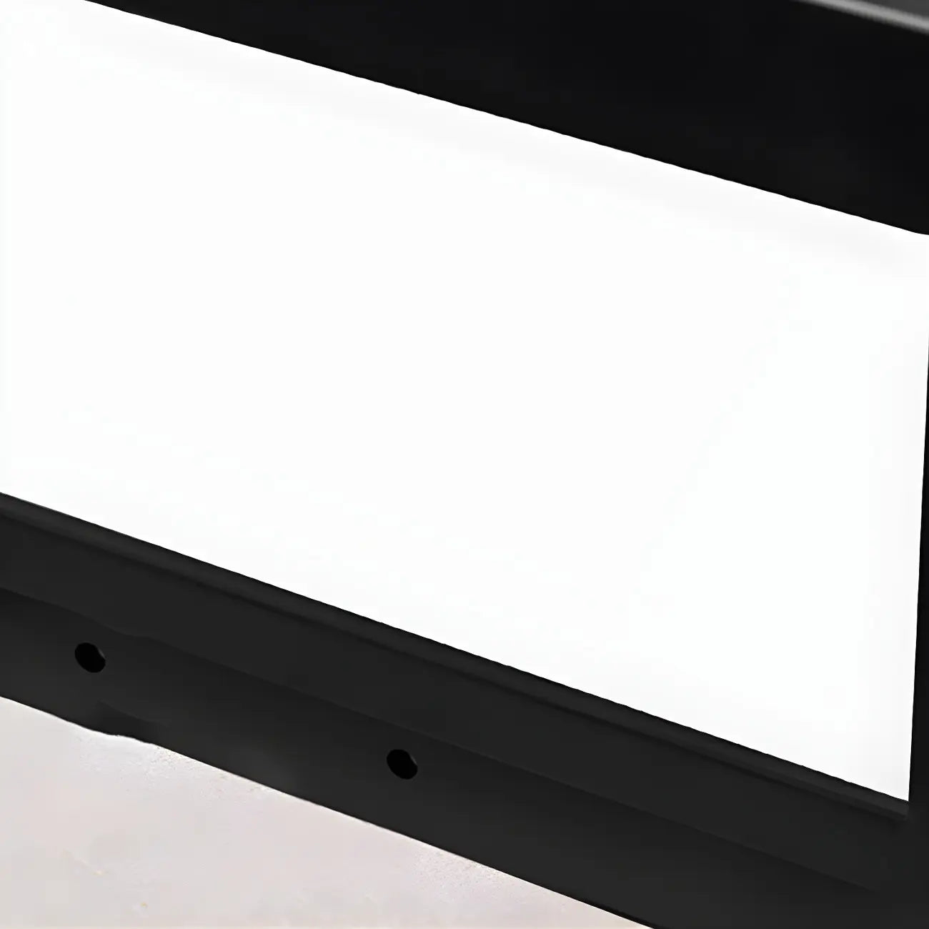 Black Rectangular Solar LED Outdoor Post Lights