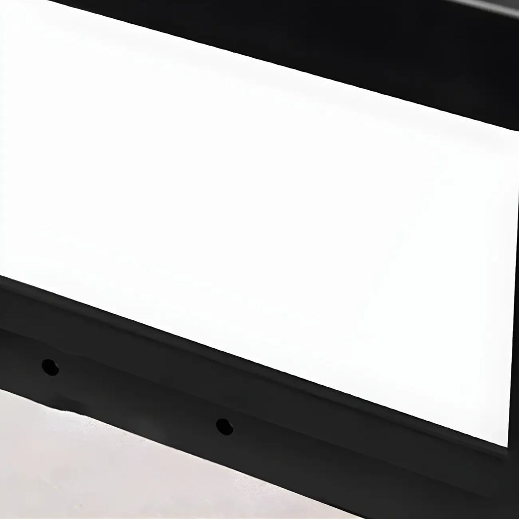 Black Rectangular Solar LED Outdoor Post Lights