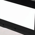 Black Rectangular Solar LED Outdoor Post Lights