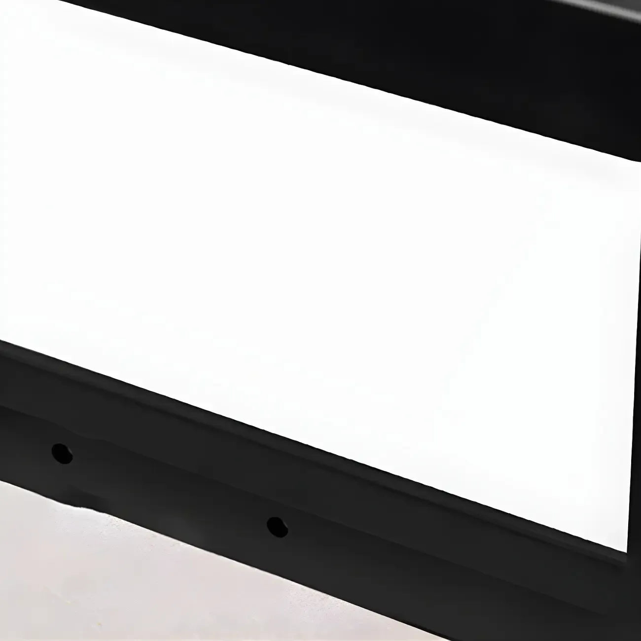 Black Rectangular Solar LED Outdoor Post Lights