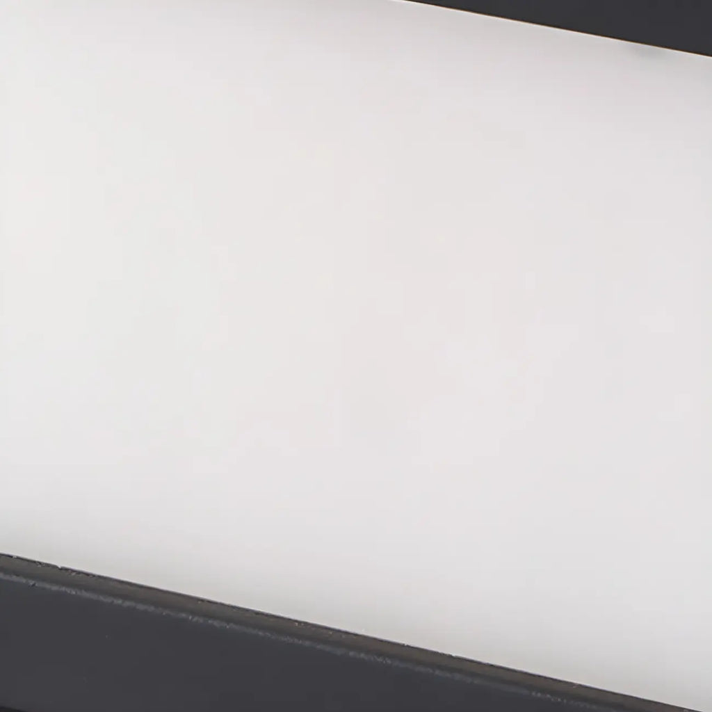 Black Rectangular Solar LED Outdoor Post Lights