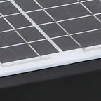 Black Rectangular Solar LED Outdoor Post Lights