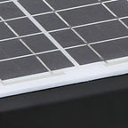 Black Rectangular Solar LED Outdoor Post Lights
