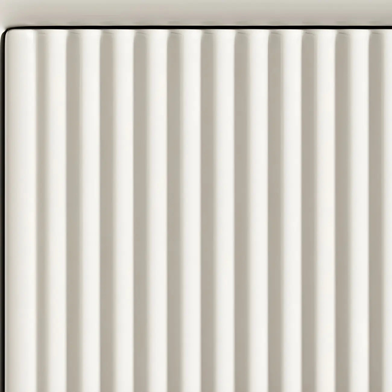 Morandi Narrow Open Back Leather Wood Nightstand