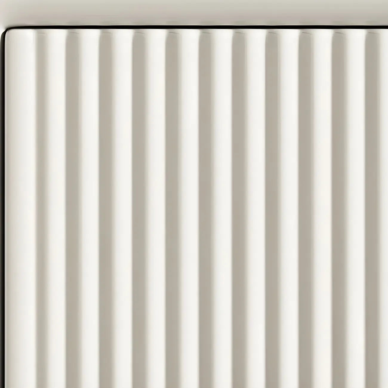 Morandi Narrow Open Back Leather Wood Nightstand