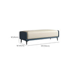 15 Wide Upholstered Rectangle Leather Bedroom Bench with Storage