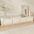 79 White Modern Wood Cable Management TV Stand with Legs