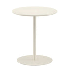 Contemporary Black Metal Pedestal Round End Table