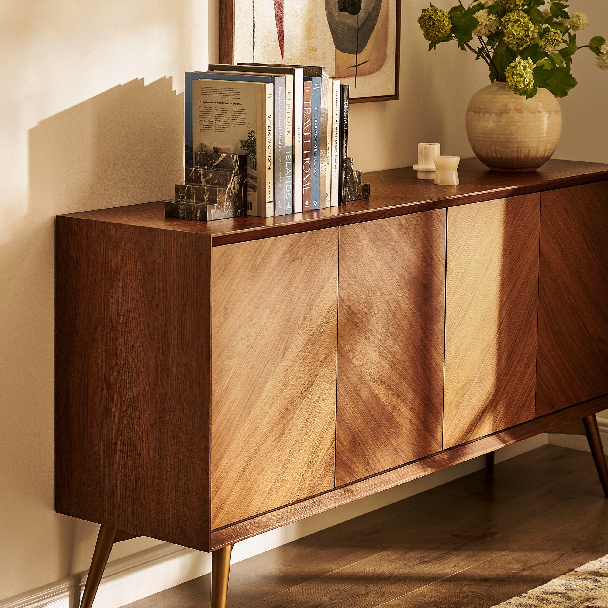 Modern Wood Sideboard Buffet Cabinet